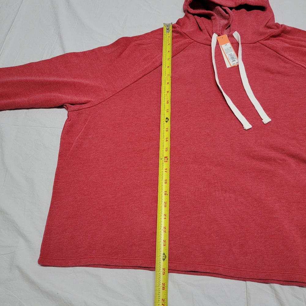 Colsie -Women's Plus Size Fleece Hooded sweatshirt - Picture 10 of 14